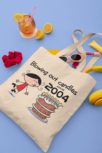 Blowing Out Candles Since 2004 21st Birthday Tote Bag