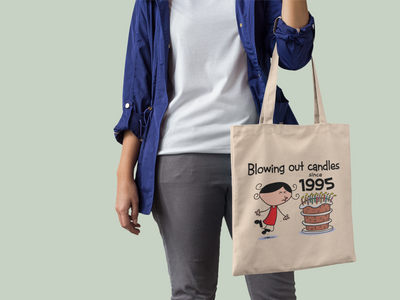 Blowing Out Candles Since 1995 30th Birthday Tote Bag