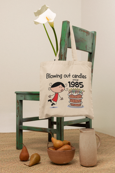 Blowing Out Candles Since 1985 40th Birthday Tote Bag