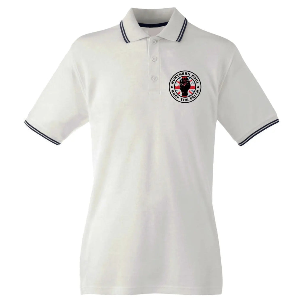 Northern Soul Keep The Faith Union Jack Polo T Shirt Tribal T Shirts