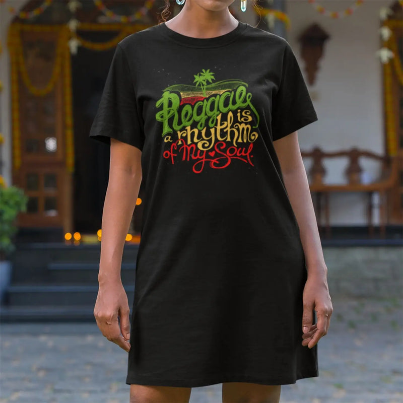 Reggae Rhythm of My Soul T-Shirt Dress - Dress