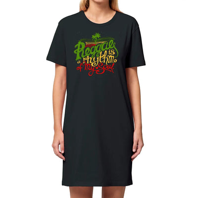 Reggae Rhythm of My Soul T-Shirt Dress - S - Dress