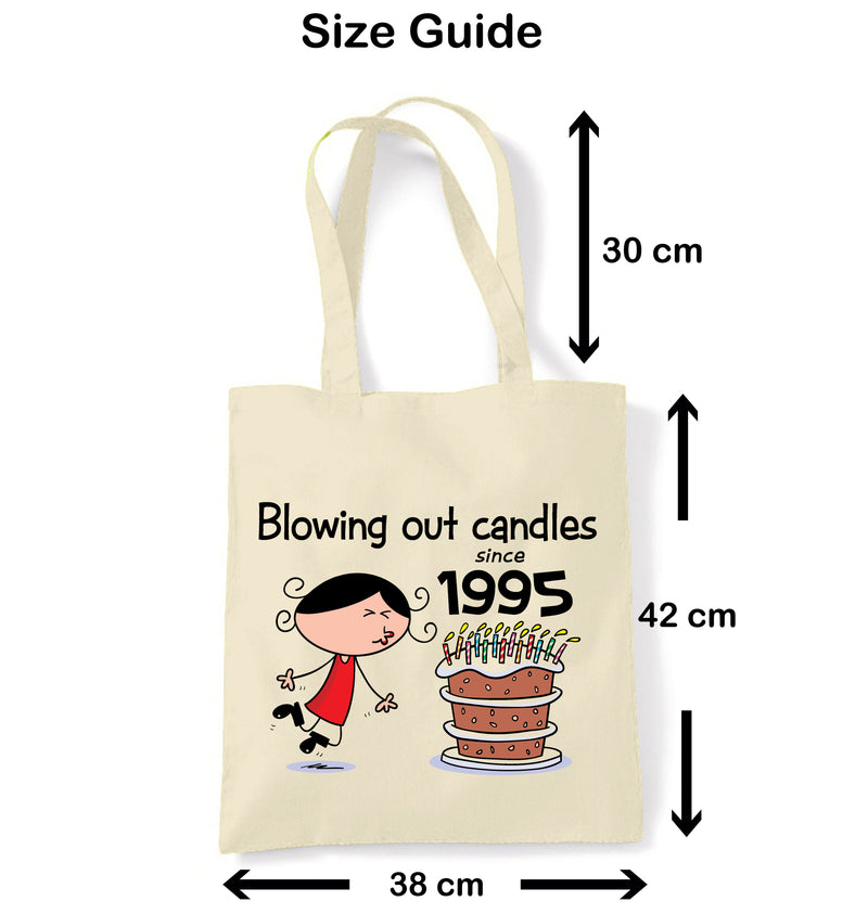 Blowing Out Candles Since 1995 30th Birthday Tote Bag