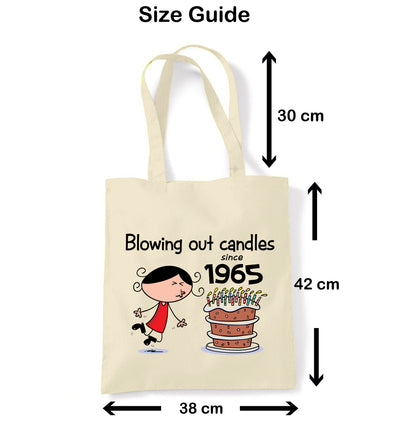 Blowing Out Candles Since 1965 60th Birthday Tote Bag