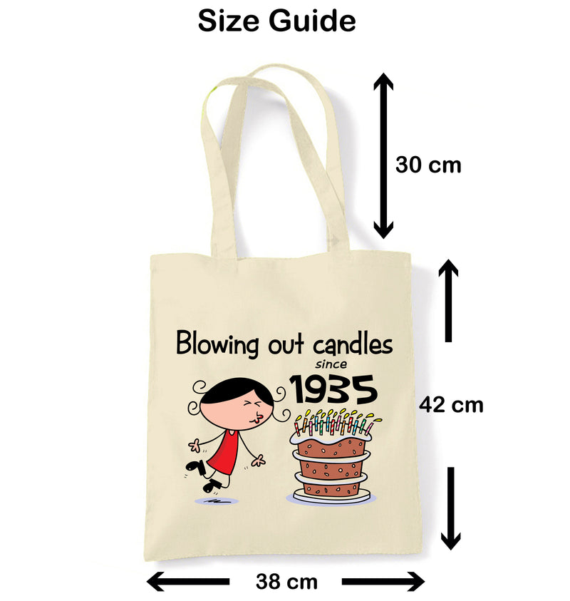 Blowing Out Candles Since 1935 90th Birthday Tote Bag