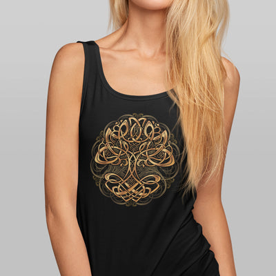 Yggdrasil Tree of Life Women's Vest Tank Top - Pagan Norse Viking